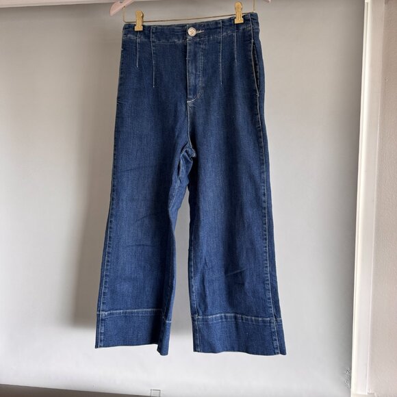Pilcro by Anthropologie Wide-Leg Crop Jeans – Size 27 - Picture 1 of 6